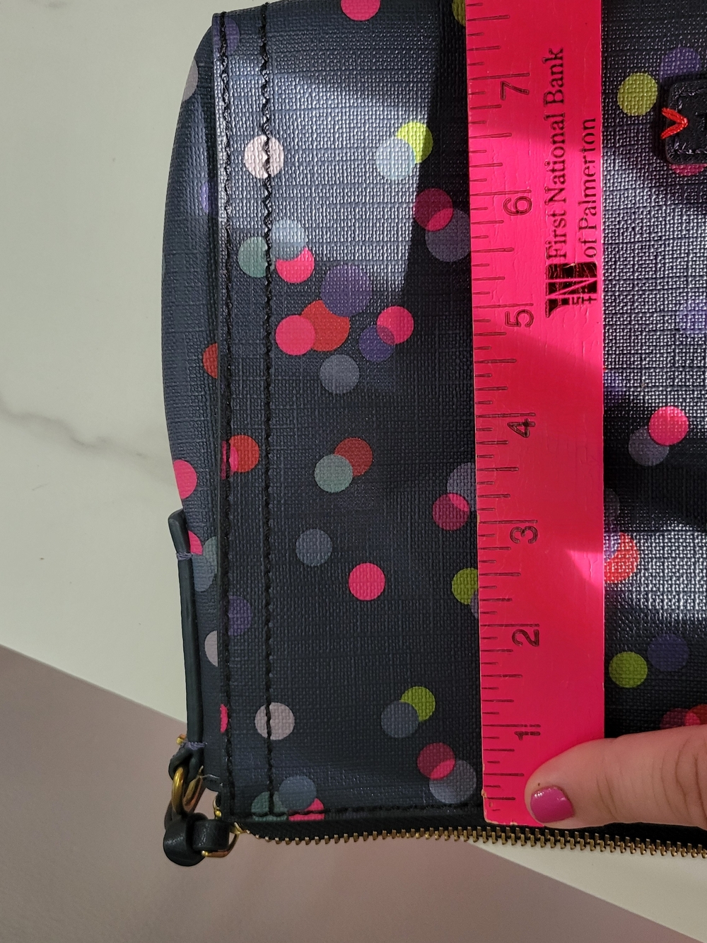 Fossil Navy Confetti Dot Crossbody Bag - Picture 9 of 11